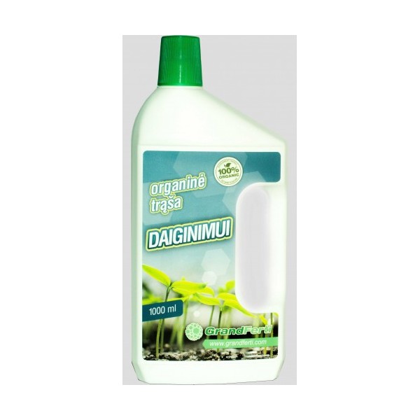 SKYSTOS ORGANINĖS TRĄŠOS DAIGAMS 1L