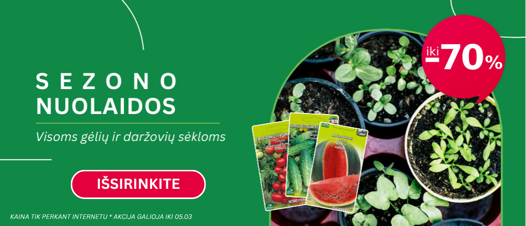 Sėklų išpardavimas