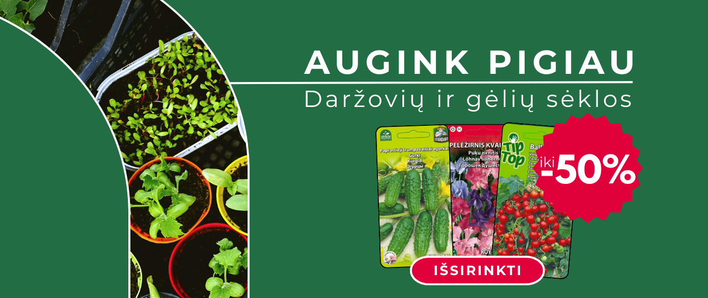 Sėklų AKCIJA 2026