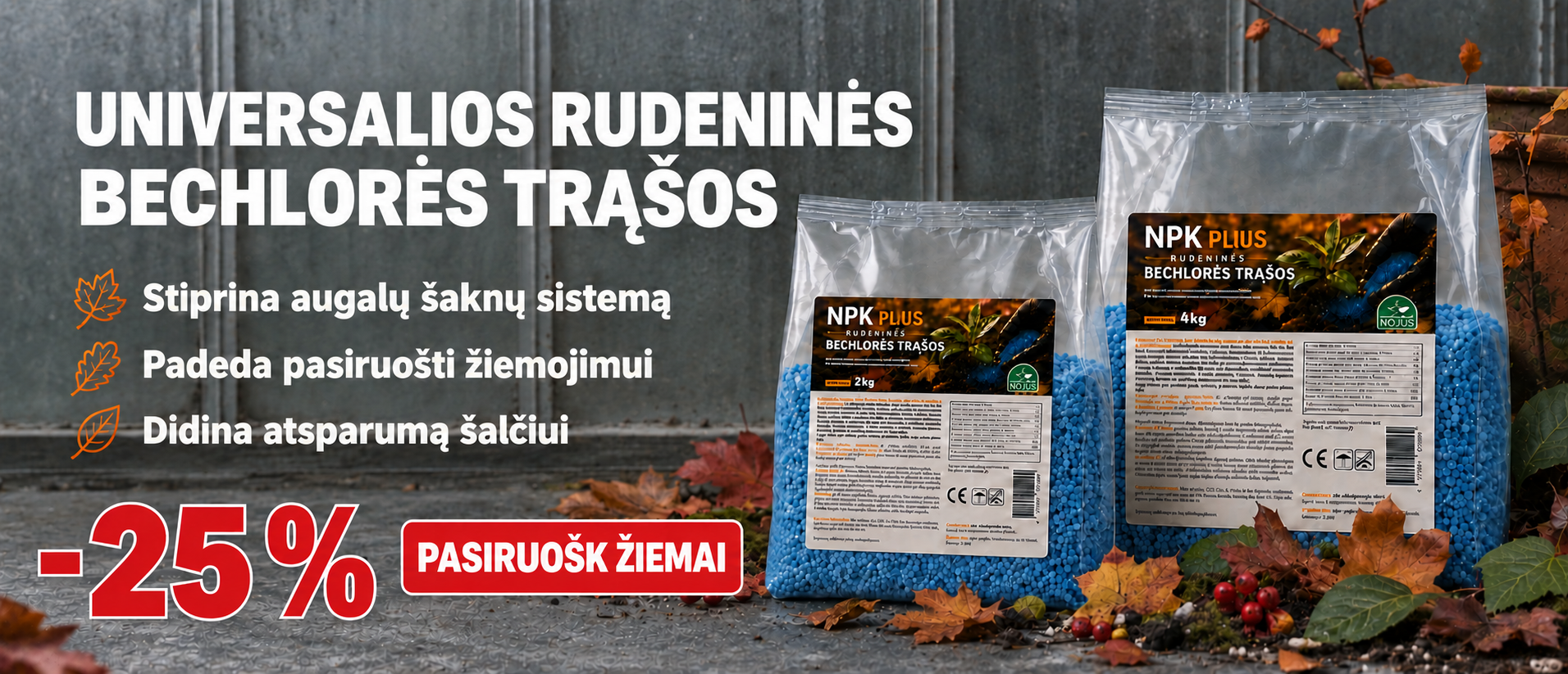 NOJUS rudeninės trąšos -25%